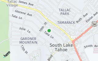 Map of 848 Glorene Ave, South Lake Tahoe, CA 96150, USA
