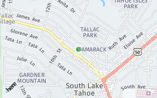 Map of James Street, South Lake Tahoe, CA 96150, USA