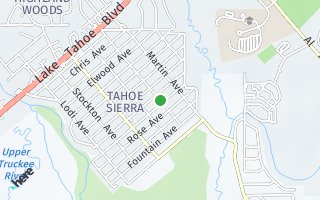 Map of 1187  Carson Avenue 1 & 2, South Lake Tahoe, CA 96150, USA