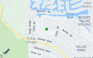 Map of 601 Anita Drive, South Lake Tahoe, CA 96150, USA