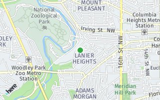 Map of 1801  Clydesdale Pl NW #608, Washington, DC 20009, USA