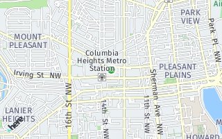 Map of 1356  Kenyon St NW #2, Washington, DC 20010, USA