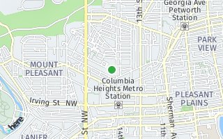 Map of 1417 Newton St. NW  Unit 207, Washington, DC 20010, USA