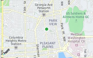 Map of 647  Park Rd NW, Washington, DC 20010, USA