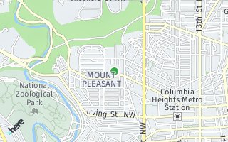 Map of 3314  Mt. Pleasant St. NW Unit 39, Washington, DC 20010, USA