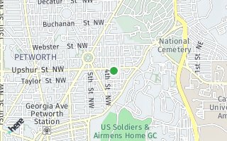 Map of 308  Upshur St NW, Washington, DC 20011, USA