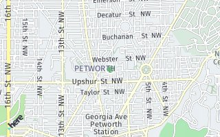 Map of 807  Varnum St NW #2, Washington, DC 20011, USA