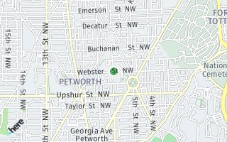 Map of 4401 7th St. NW, Washington, DC 20011, USA
