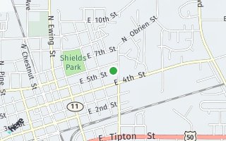 Map of 735  E 5th St, Seymour, IN 47274, USA