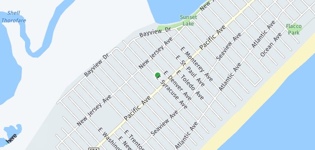 Map showing the location of the property