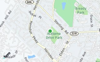 Map of 1225 Alabama Drive, Herndon, VA 20170, USA