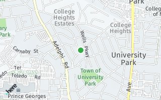 Map of 6701 Forest Hill Dr, University Park, MD 20782, USA