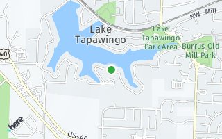 Map of 27 Beach Drive, Lake Tapawingo, MO 64015, USA