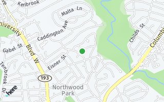 Map of 222  THISTLE DR, SILVER SPRING, MD 20901, USA
