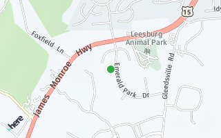 Map of 19343 Emerald Park Drive, Leesburg, VA 20176, USA