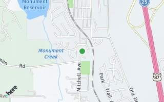 Map of 244 Mitchell Avenue, Monument, CO 80132, USA