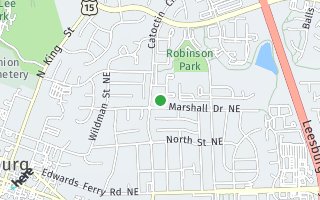Map of 315 Barnfield Square, NE, Leesburg, VA 20176, USA