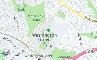 Map of 407 5TH AVE, WASHINGTON GROVE, MD 20880, USA