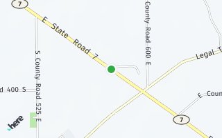 Map of 10742  E State Rd 7, Columbus, IN 47201, USA