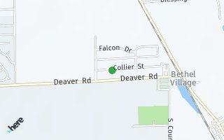 Map of 587  Collier St, Columbus, IN 47201, USA