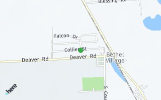Map of 403  Collier St, Columbus, IN 47201, USA