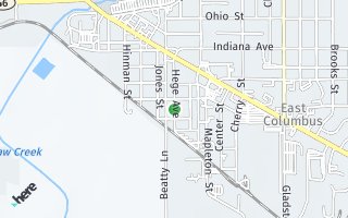 Map of 352  Hege Ave, Columbus, IN 47201, USA