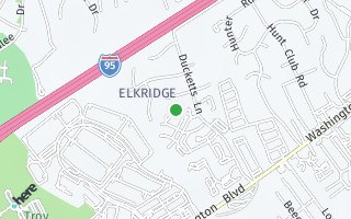 Map of 6344 Ducketts Ln, Elkridge, MD 21075, USA