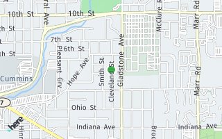 Map of 512  Cleveland Street, Columbus, IN 47201