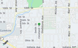 Map of 522  Cleveland, Columbus, IN 47201, USA