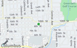 Map of 852  Werner Avenue, Columbus, IN 47201
