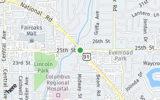 Map of 3510  25th St, Columbus, IN 47203, USA