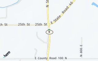 Map of 2500  N State Road 9, Columbus, IN 47203, USA
