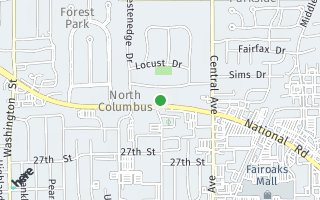 Map of 3121 N National Rd, Columbus, IN 47203, USA