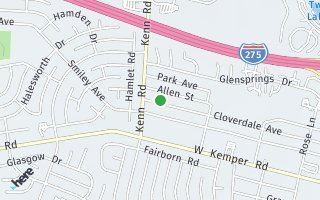 Map of 730 Cloverdale Avenue, Springdale, OH 45246, USA
