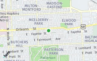 Map of 221 Lakewood Ave N, Baltimore, MD 21224, USA