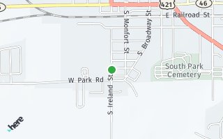 Map of 711  S Ireland st, Greensburg, IN 47240, USA