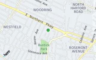 Map of 3421 Fleetwood Avenue, Baltimore, MD 21206, USA