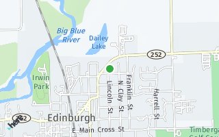 Map of 605  Lincoln St, Edinburgh, IN 46124, USA