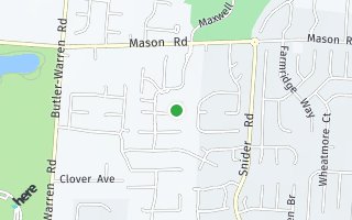 Map of 6490 Shady Oak Dr, Mason, OH 45040, USA