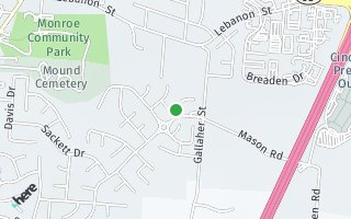 Map of 185  Stablewatch Ct, Monroe, OH 45050, USA