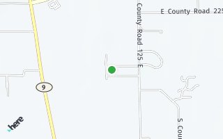 Map of 1215  E Hazelwood St, Shelbyville, IN 46176, USA
