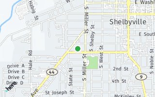 Map of 621  Dunn Ave, Shelbyville, IN 46176, USA