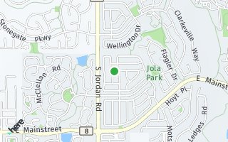 Map of 10728 Kimball St., Parker, CO 80134, USA
