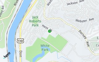 Map of 542 Hess Street, Morgantown, WV 26501, USA