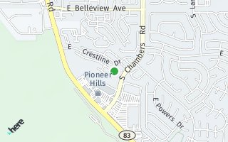 Map of 15034 E. Crestridge Drive, Centennial, CO 80015, USA