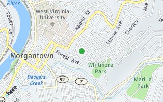 Map of 528 Pearl Avenue, Morgantown, WV 26505, USA