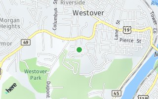 Map of 34 Garfield Street, Westover, WV 26501