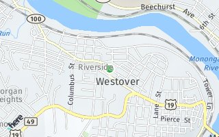 Map of 211 a & b Richmond Street, Westover, WV 26501, USA