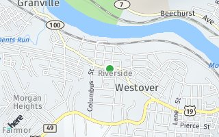 Map of 121 Dunkard Avenue, Westover, WV 26501, USA