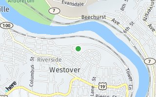 Map of 14 Alicia Avenue, Westover, WV 26501, USA